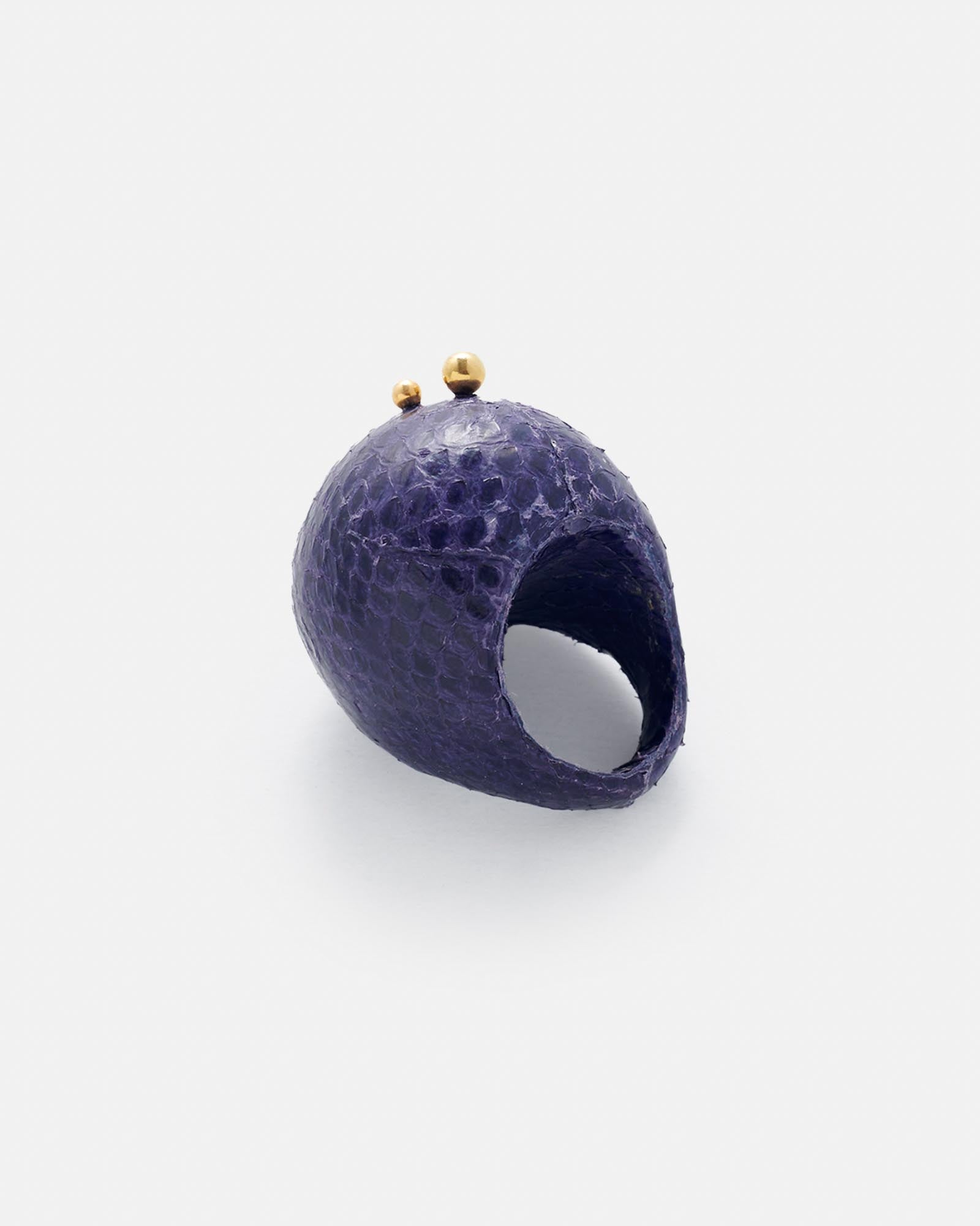 ANILLO GRETA. AUBERGINE