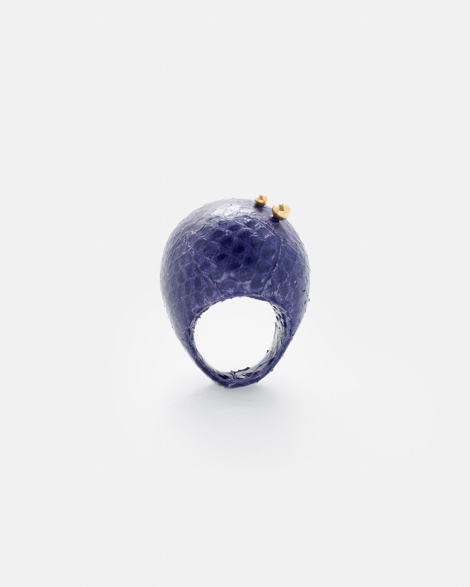 ANILLO GRETA. AUBERGINE