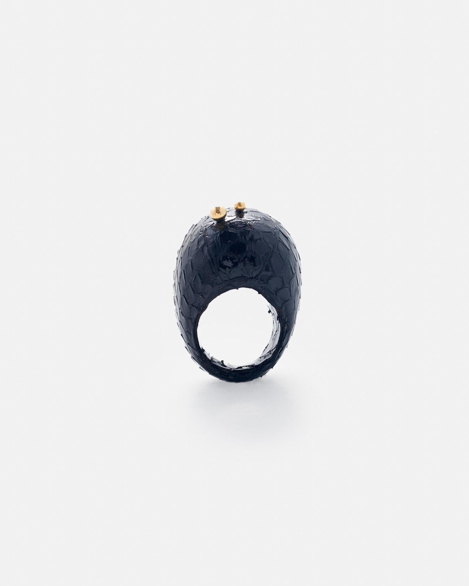 ANILLO GRETA. BLACK