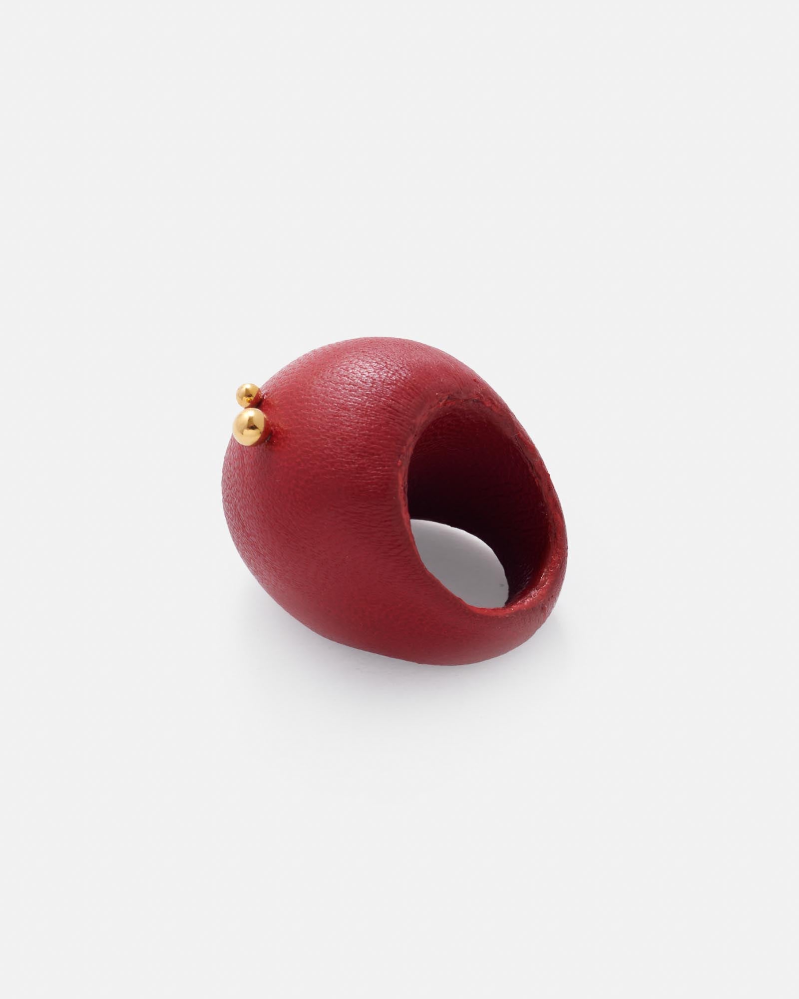 ANILLO GRETA. BURGUNDY