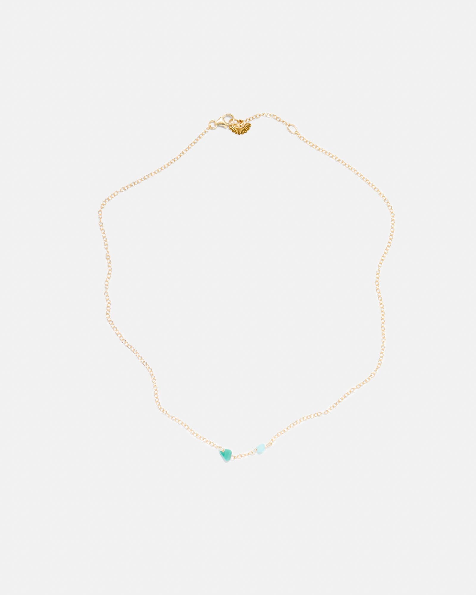 COLLAR VOGUE ROCKS GREEN & BLUE
