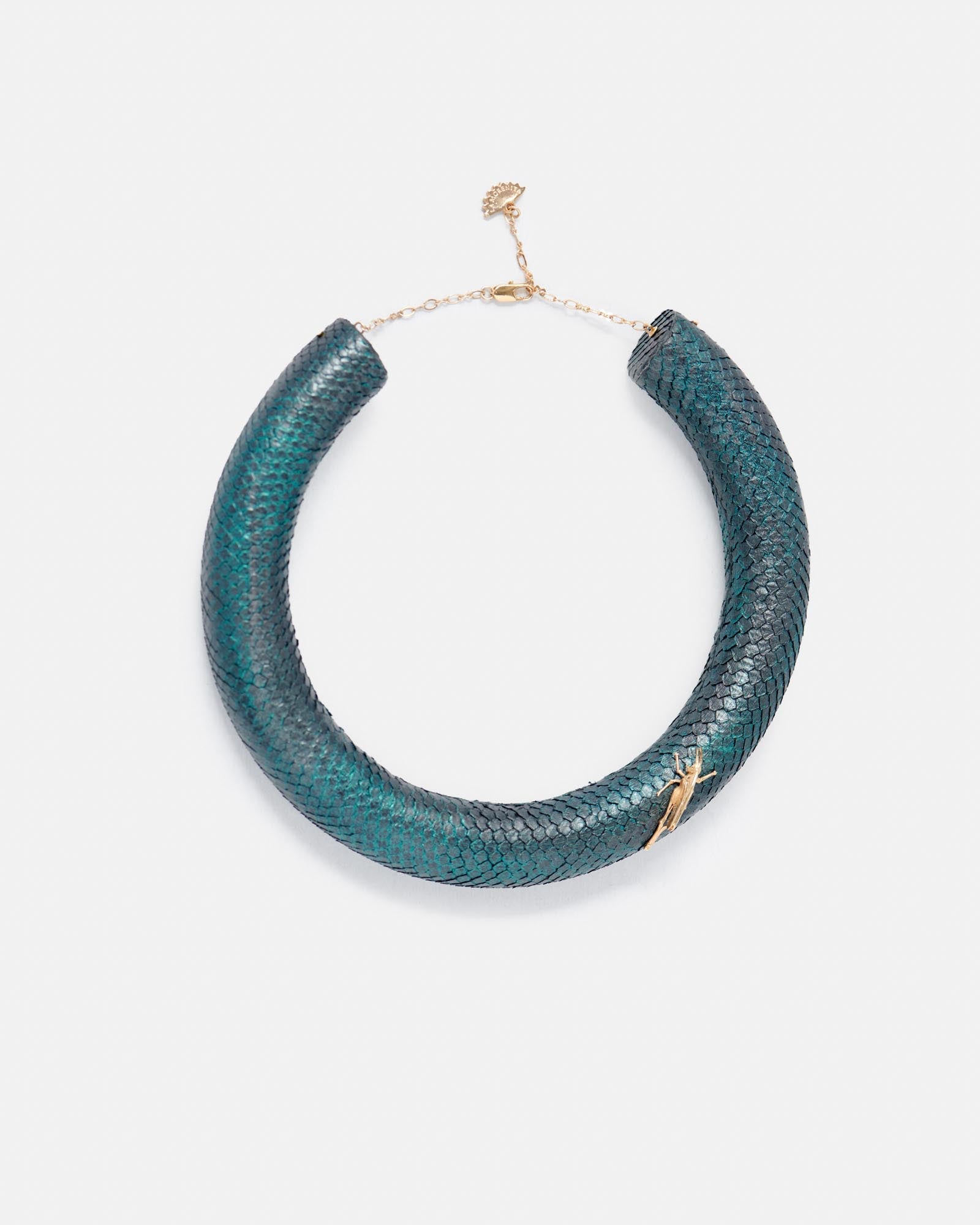 GRETA FLIP GREEN NECKLACE