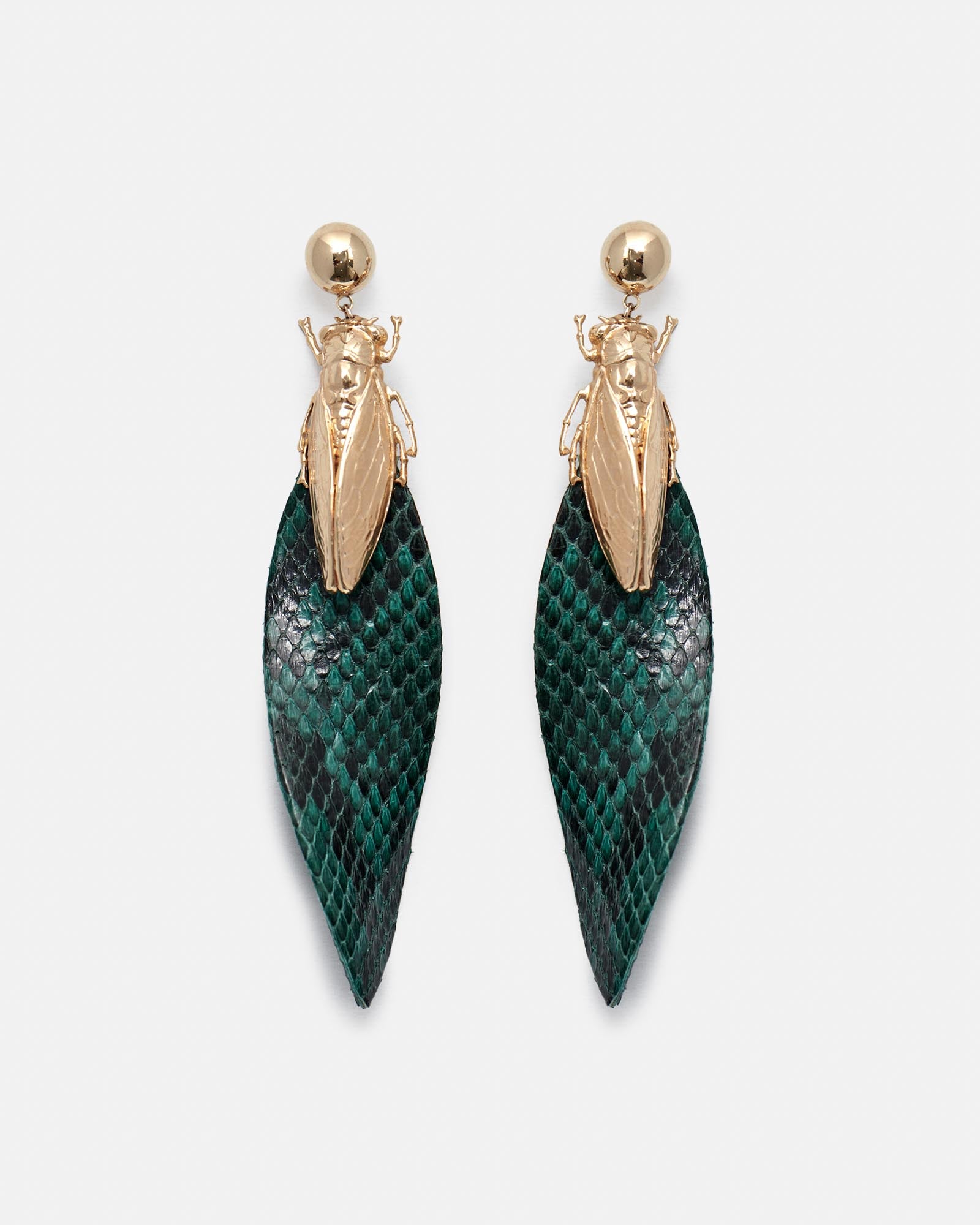 PENDIENTES BIG BUG. GREEN