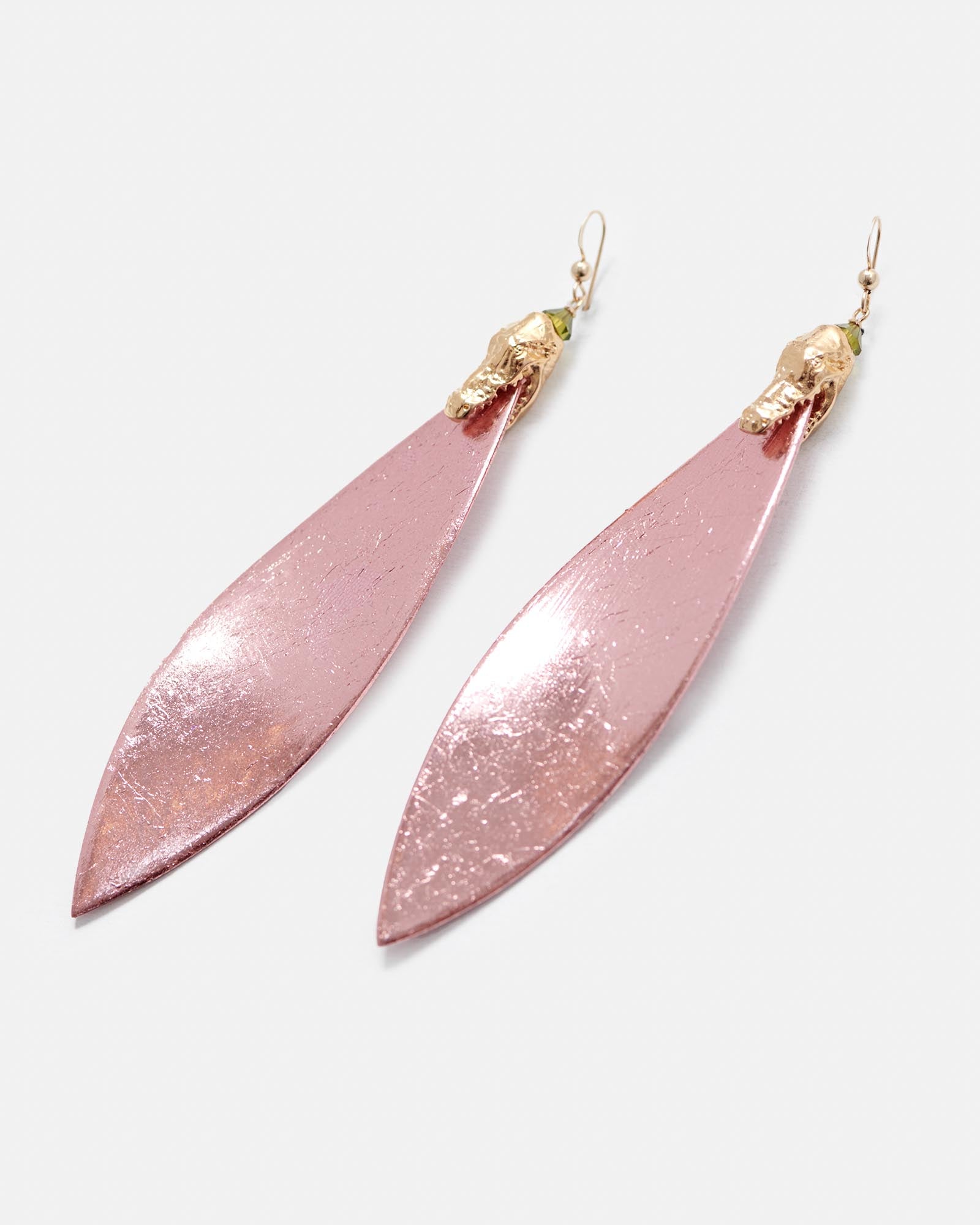 PENDIENTES FLORENCIA XL METALLIC. ROSE