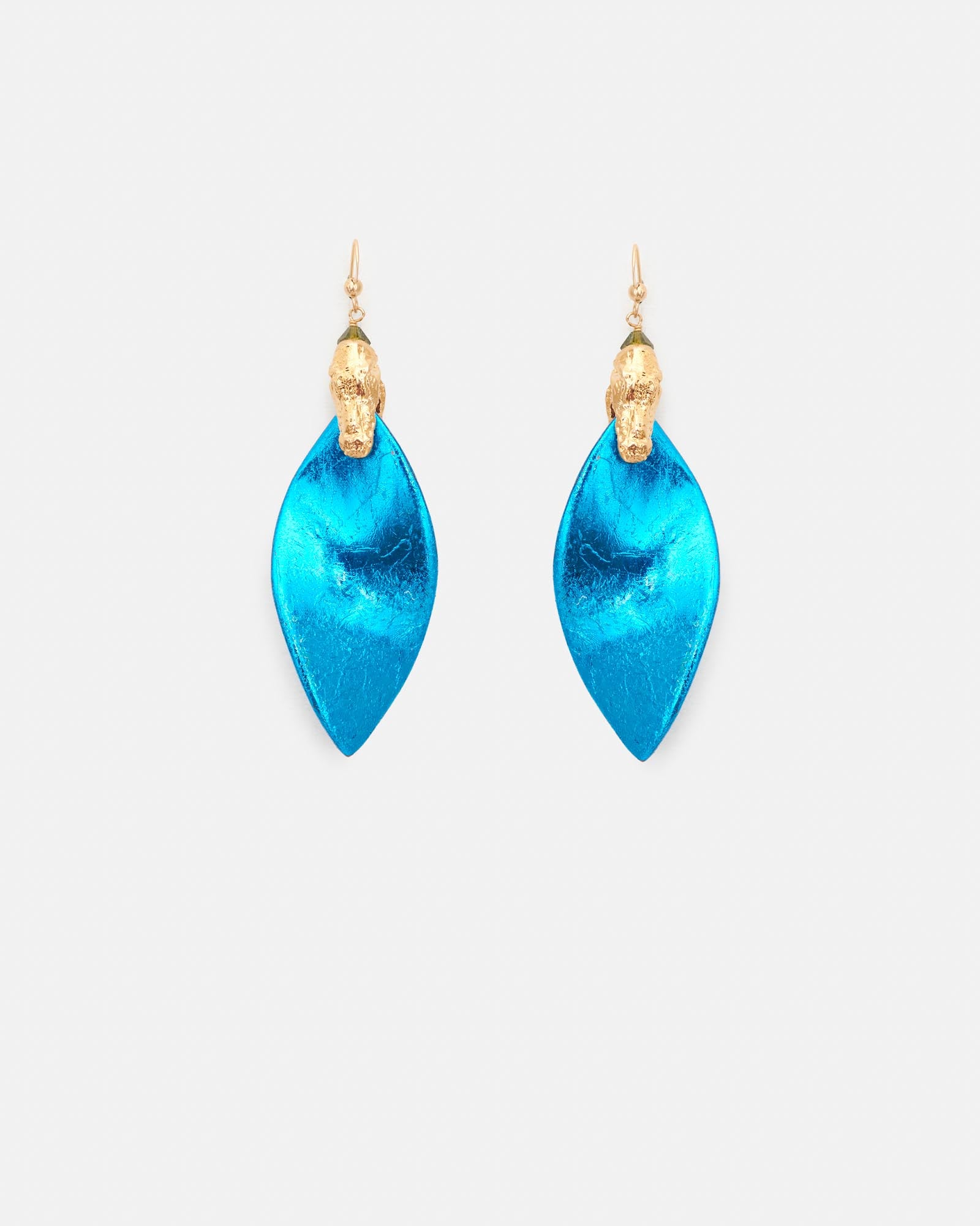PENDIENTES FLORENCIA METALLIC. BLUE